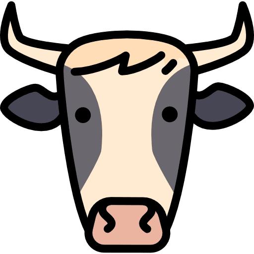 Cow animals farm cow icon