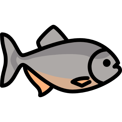 Piranha piranha dangerous animals icon