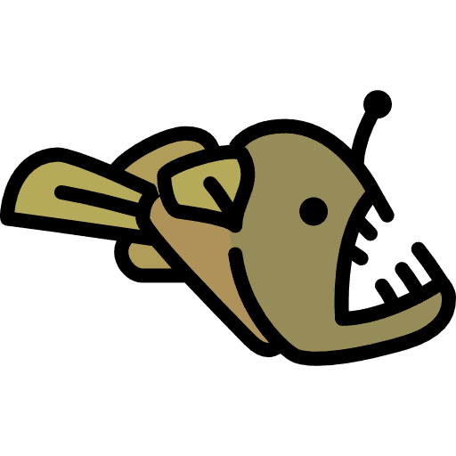 Angler animal animals fish icon