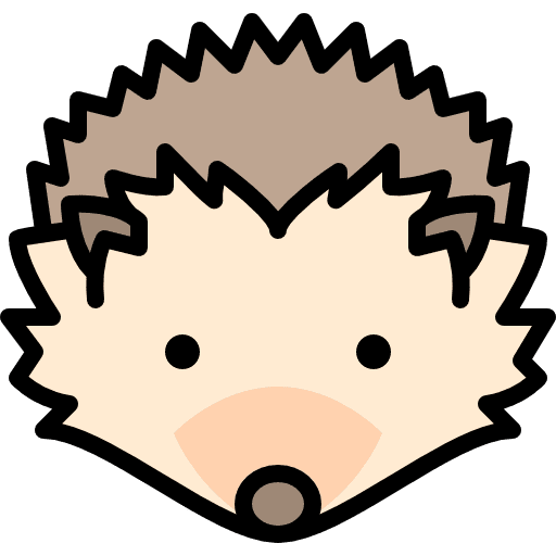Hedgehog animal kingdom wildlife zoo icon