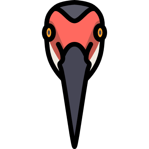 Crane wildlife bird wild icon