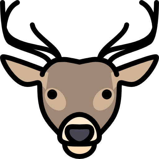 Deer reindeer animal winter icon