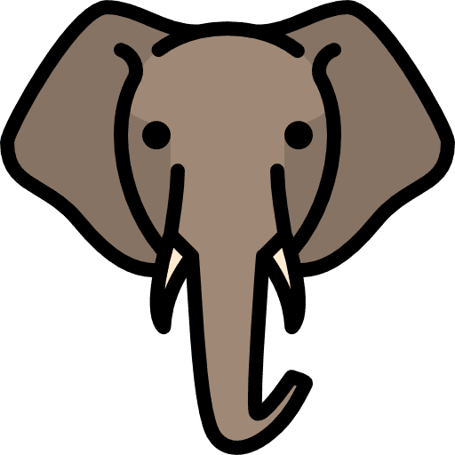 Elephant wild life animals animal kingdom icon