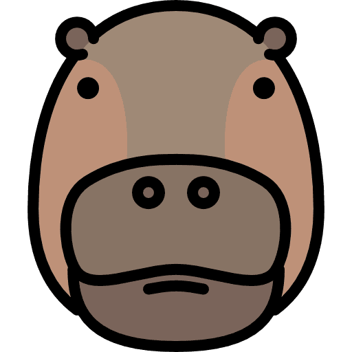 Hippopotamus animals zoo hippopotamus icon