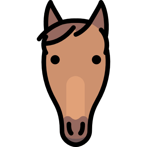 Horse animals mammal equine icon