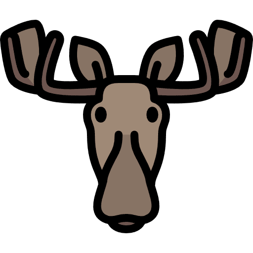 Moose wild mammal wildlife icon