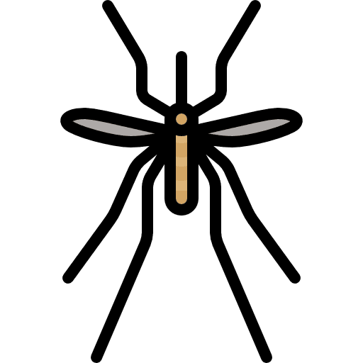 Mosquito animal dangerous infestation icon