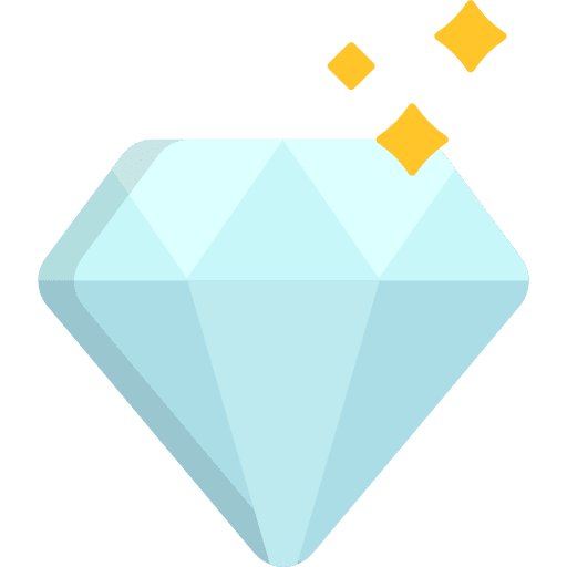 Diamond wealth precious stone jewelry icon