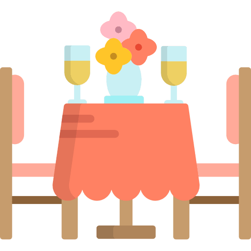 Dinner furniture and household food and restaurant furniture icon