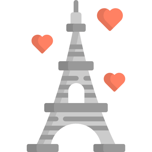 Eiffel tower landmark eiffel tower monuments icon