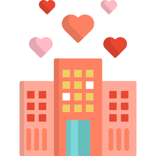 Hotel hotel hostel architecture and city icon