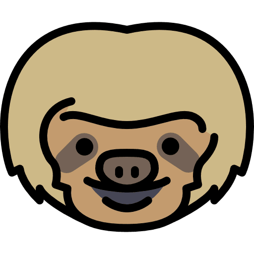 Sloth animal zoo wildlife icon