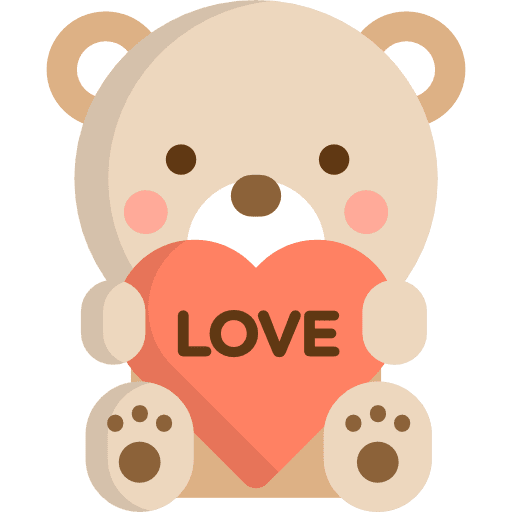 Teddy bear valentines day teddy bear bear icon