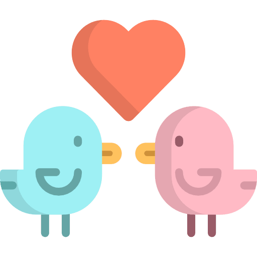 Birds couple animals birds icon