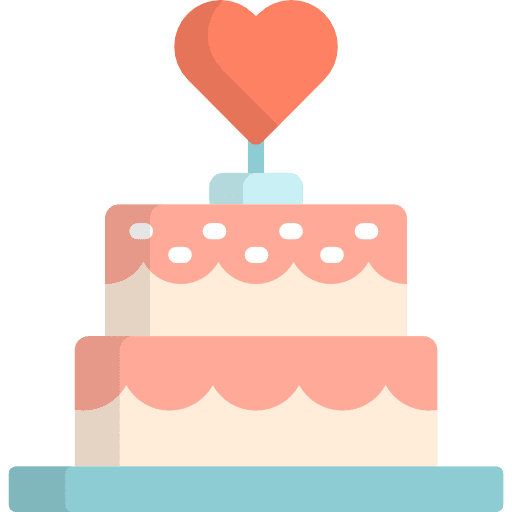 Cake birthday and party food and restaurant food icon