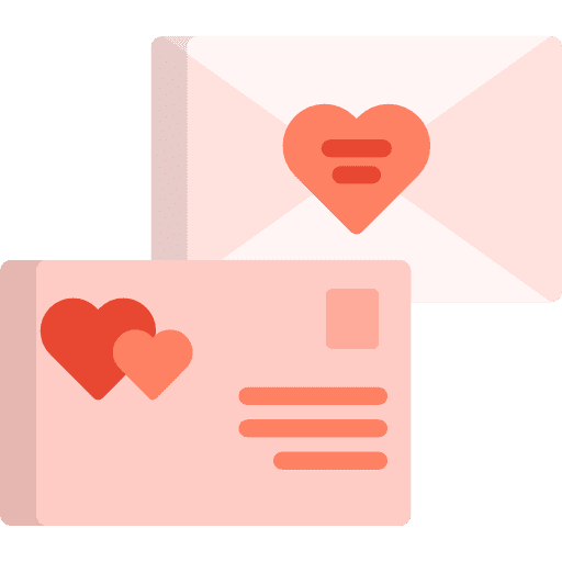 Love letter love and romance romantic romance icon