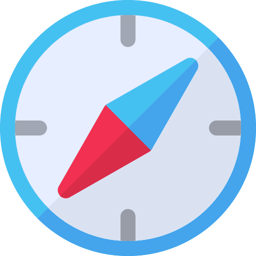 Compass cardinal points compass tools and utensils icon