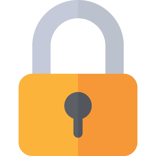 Padlock tools and utensils security padlock icon