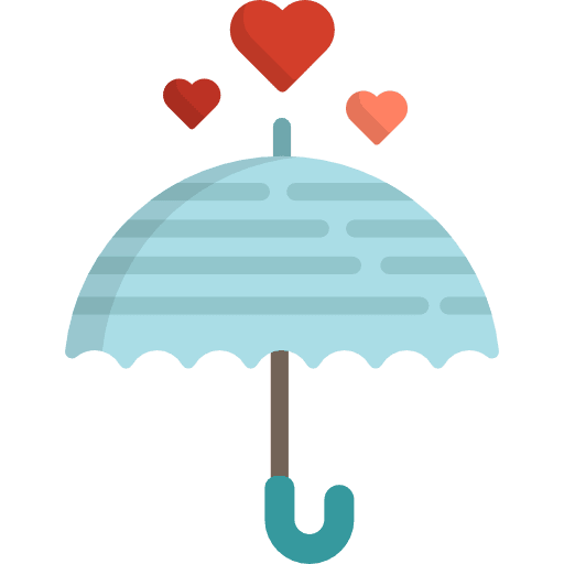 Umbrella weather umbrella tools and utensils icon