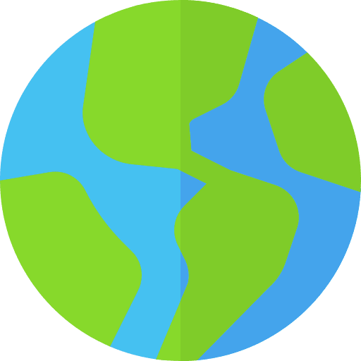 Earth globe planet earth plant ecology icon