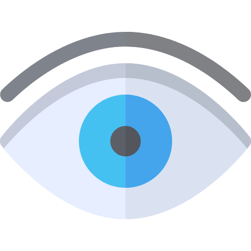 Visualization view optical vision icon