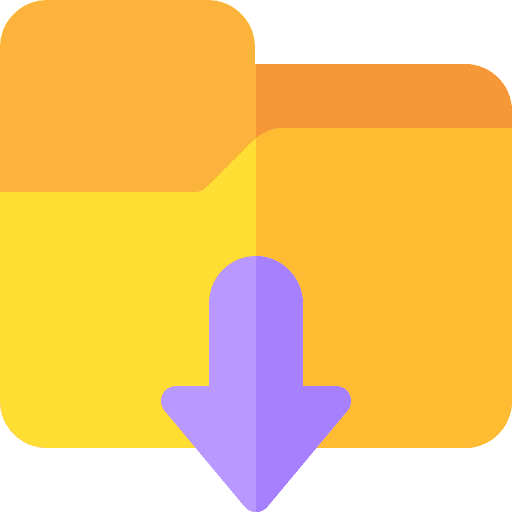 Folder data storage folder file storage icon