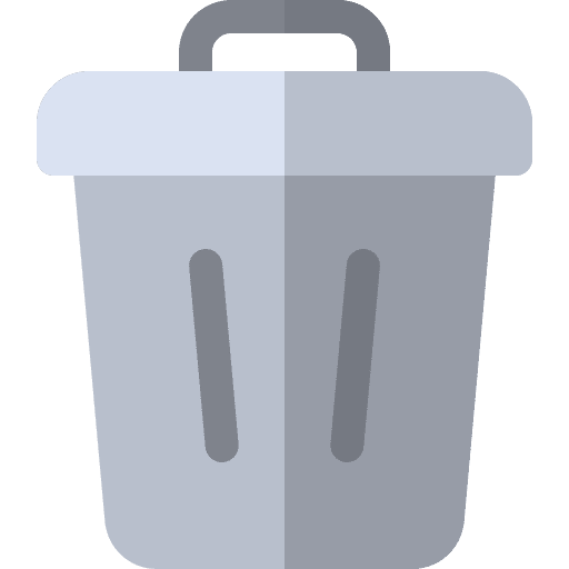 Garbage trash interface garbage icon