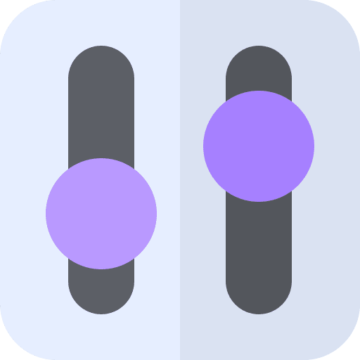 Levels adjust interface adjustment icon