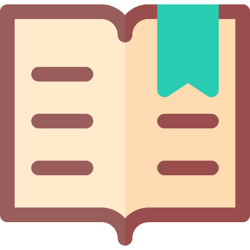 Open book literature library education icon