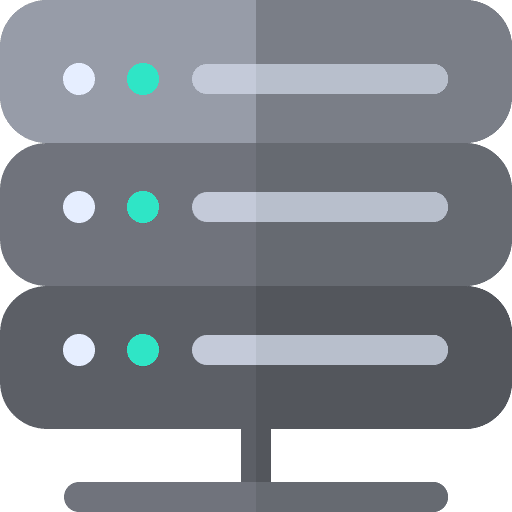 Server technology database multimedia icon