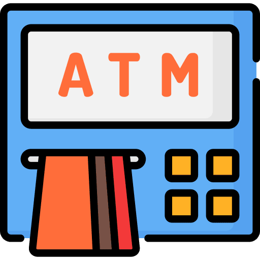 Atm machine cash point atm machine machine icon