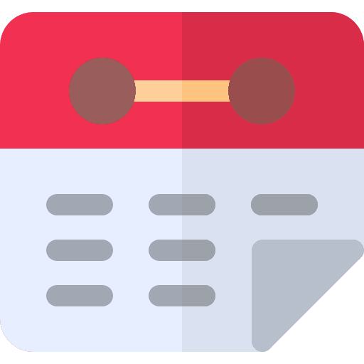 Calendar time interface organization icon