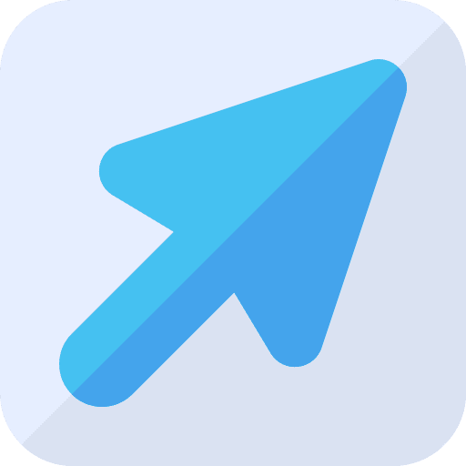 Click mouse cursor arrows icon