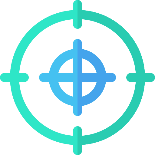 Target sniper weapons shooting icon