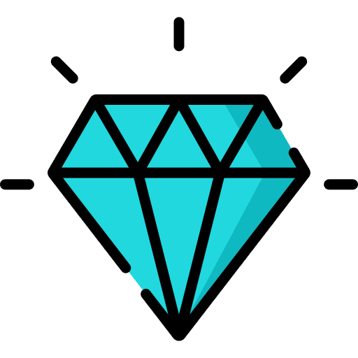 Diamond business and finance precious stone diamond icon