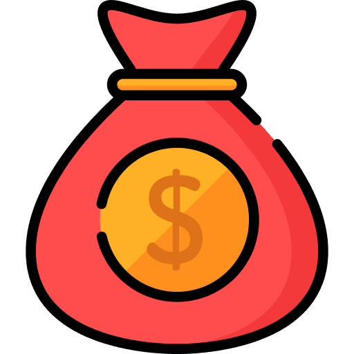 Money bag money dollar symbol business and finance icon