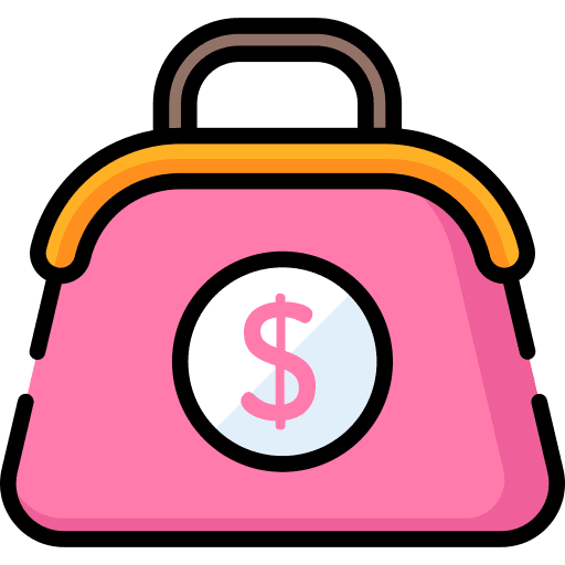 Purse coin purse business icon