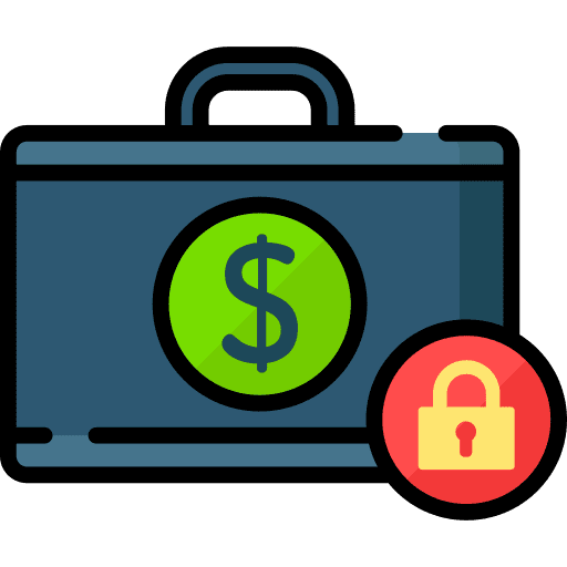 Briefcase business and finance briefcase suitcase icon