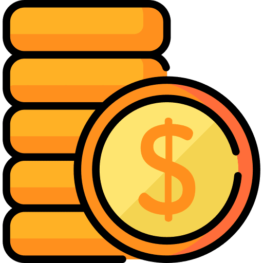 Coin business and finance money business icon