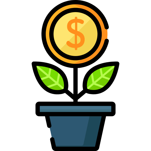 Growth plant investment growth icon