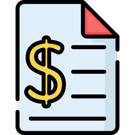 Invoice invoice bill receipt icon