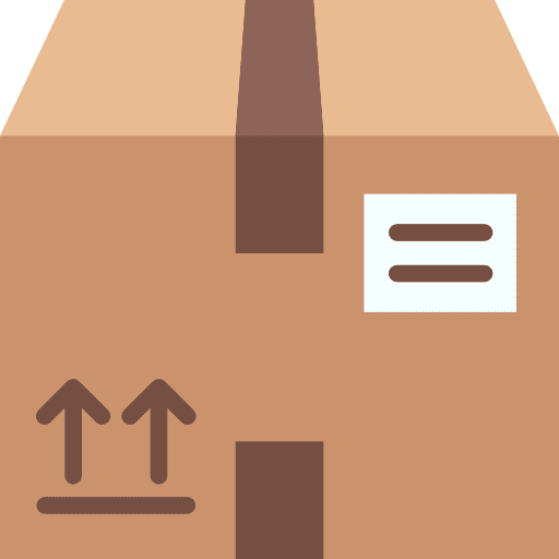 Package business fragile cardboard icon