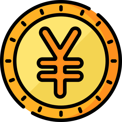 Yuan money yuan pi icon