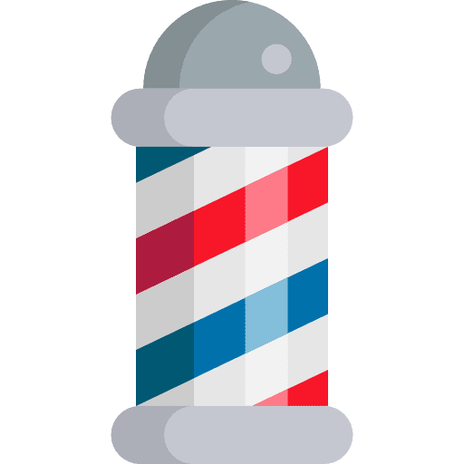 Barber shop barber shop barber pole business icon