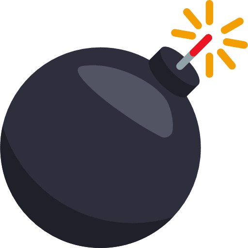 Bomb weapons terrorism bomb icon
