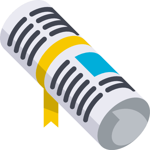 Newspaper news journal interface icon