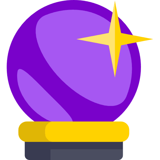 Magic ball future wizard astrology icon