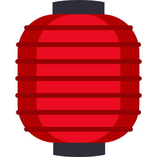 Lantern illumination japanese oriental icon