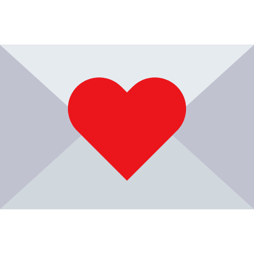 Love letter envelope romanticism love letter icon