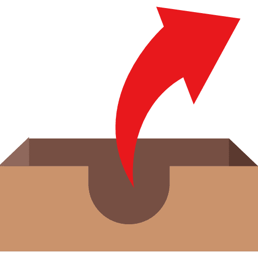 Outbox direction arrows outbox icon